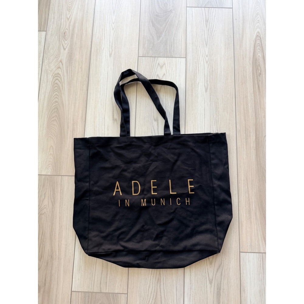 VIP Adele In Munich Tote Bag Unisex OS Black Gold Concert Tour Merch Canvas